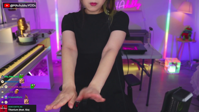 Hachu listens to her favorite dance song