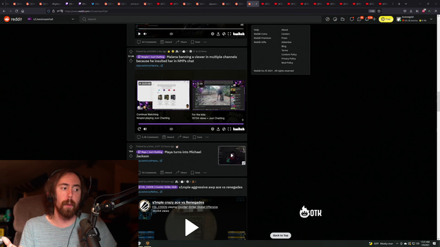 Asmongold standing up for Malena
