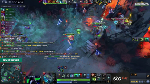 Insane base race in Dota 2 match between Liquid and Talon
