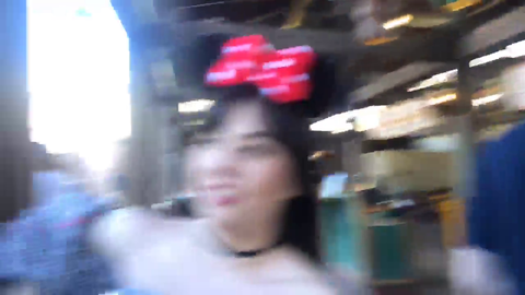 Destiny shows Luxxbunny a magic trick