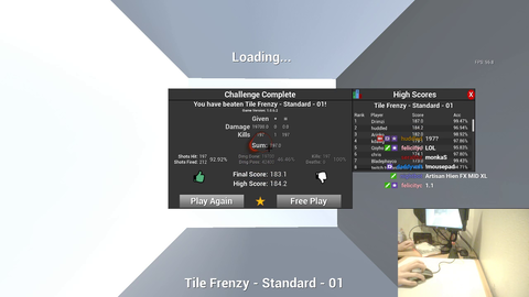 Guy takes World Record back on Tile Frenzy game using Eye Tracker