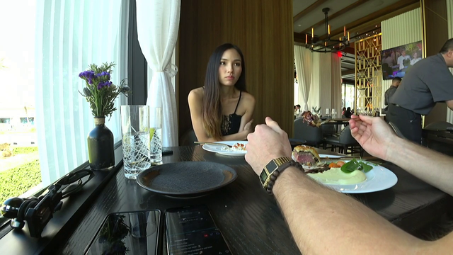 Jake gets romantic with his date