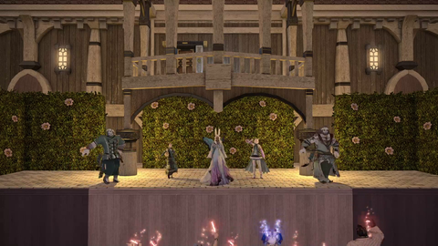 Opening Ceremony of Fan-Made Convention in FFXIV (these are players)