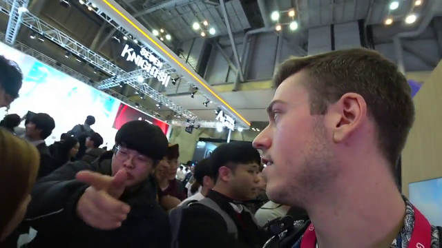 Jake helps out a korean fan