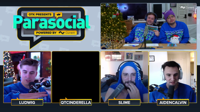 Lud touches Slime through the cam