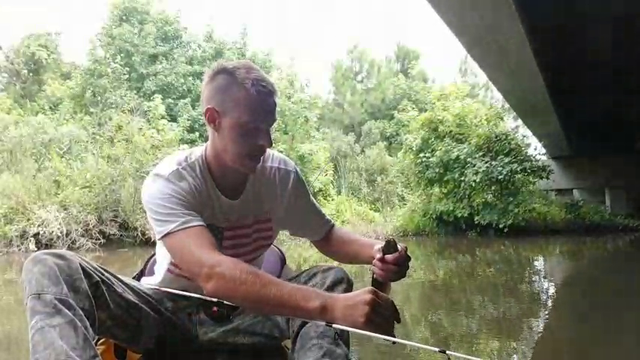 Alec gets a 2 for 1 special while fishing