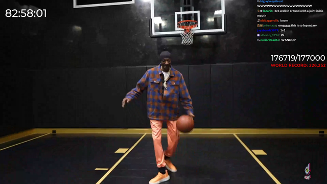 Snoop Dogg makes a crazy basketball trickshot