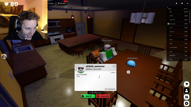 Friendliest roblox player.
