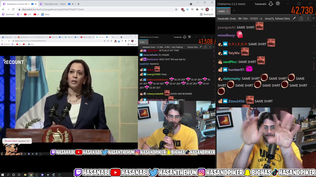 Hasan jammies with Hasan