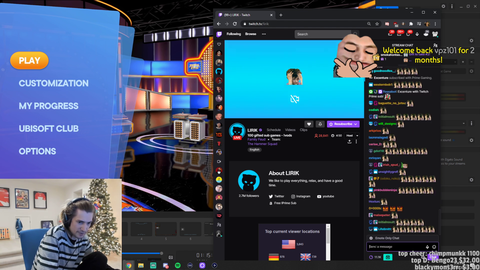 XQC tries to cheer up Lirik's chat after he DCs