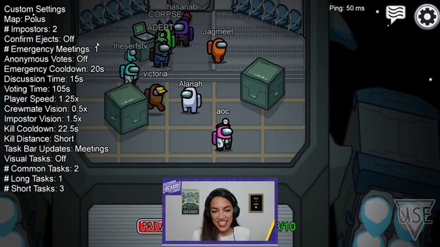 Alanah asks AOC a question