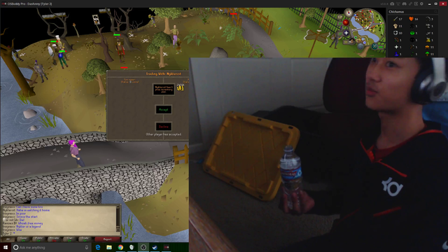 Streamer evaporates 2 water bottles in 4 seconds