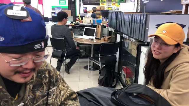 EXBC joke that guy asked them for tech help because they're Asian, guy overhears and confronts them.