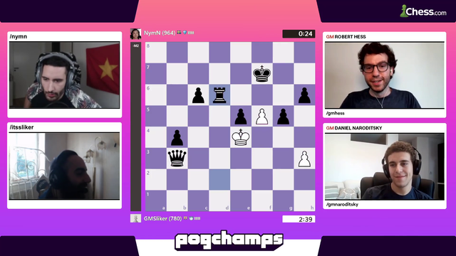 Nymn pops off on chess main stream