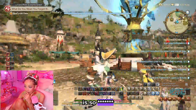 Doja Cat analyzes a mount in FFXIV