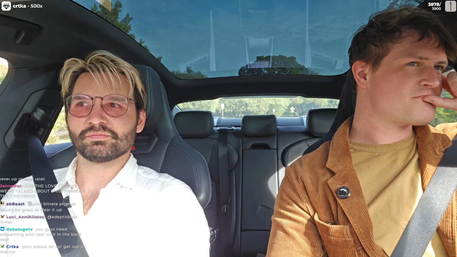 Phin doubles down on reading chat while driving