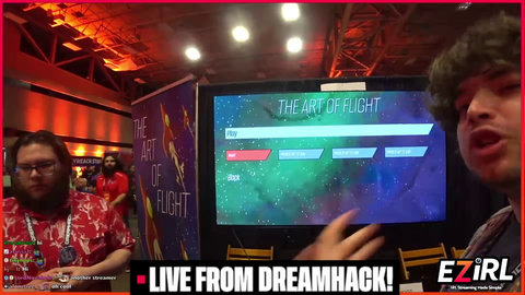 Fan tries to get a photo with Squeex at Dreamhack
