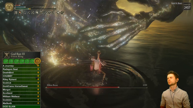 The Happy Hob finally beats The God Run 3, beating 7 games back to back without taking any hit.