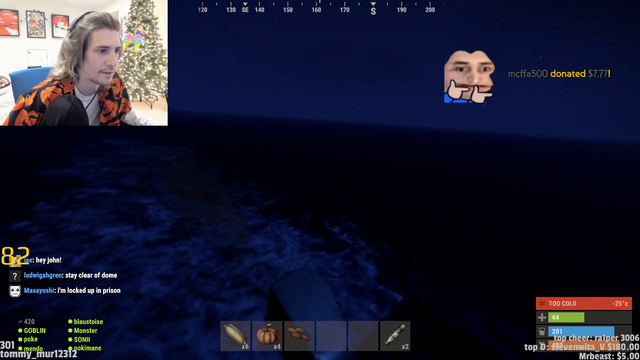 xqc talking about his stolen loot
