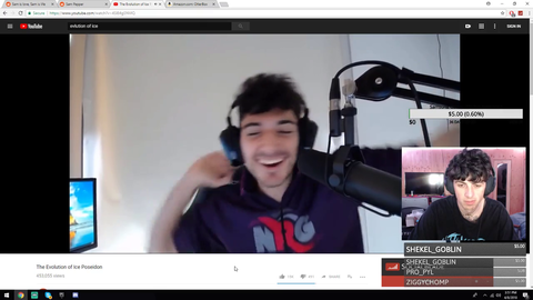 Sam Pepper cries during The Evolution of Ice Poseidon