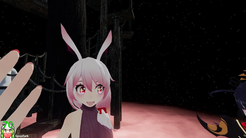 Poke playing vrchat with Soda... Soda is distracted by something