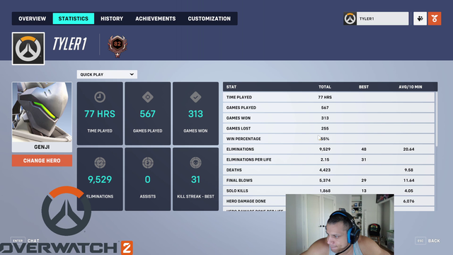 Tyler1 sponsored OW2 stream silenced for 5 years