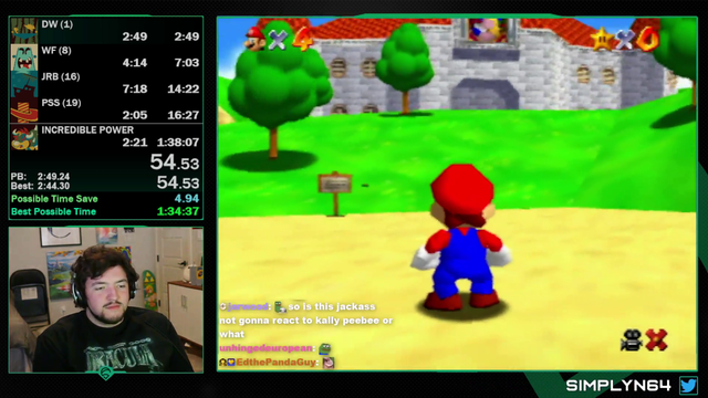 Simply attempts another mario world record