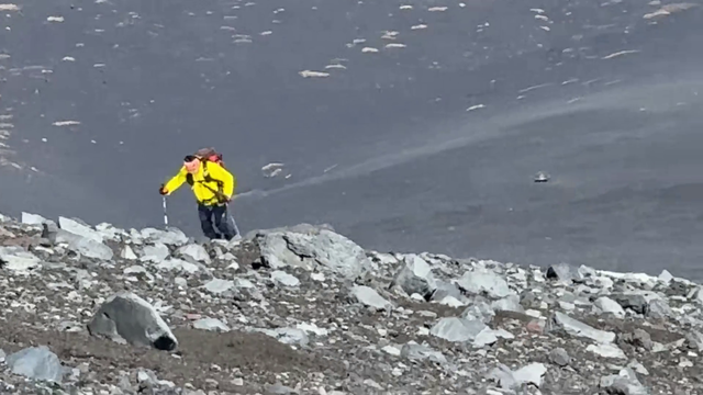 The Garden Klats managed to make it this high up Mount Fuji without proper gear