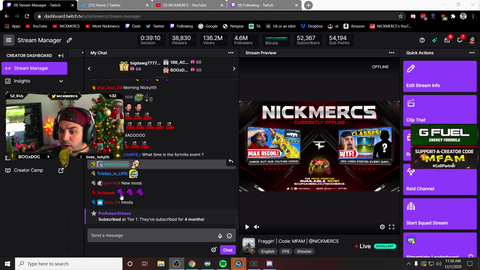 Nickmercs has a misfire