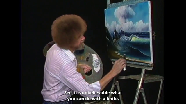 Bob Ross has a concerning relationship with his knife