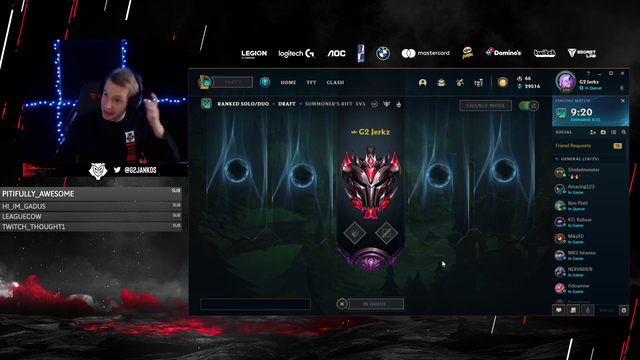 G2 Jankos - Missing the ranked queue harder than nidalee spear