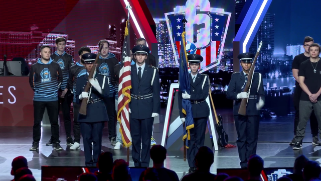 US national anthem performance at Rainbow Six event