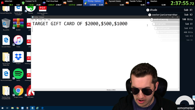 Kitboga's grandson talks to Santa