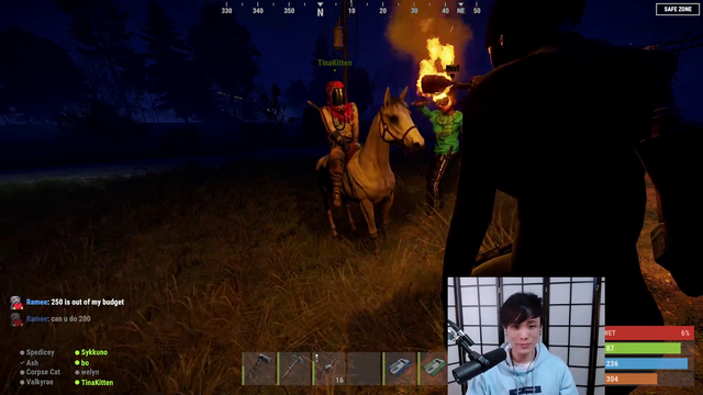 Tina had an interesting ride