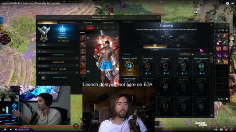 The Lost Ark launch has been delayed by Asmongold.