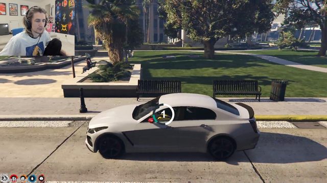 X steals a judge Coop's car with him inside it