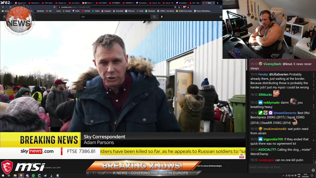 Knut thinks a reporter is being a bit too invasive