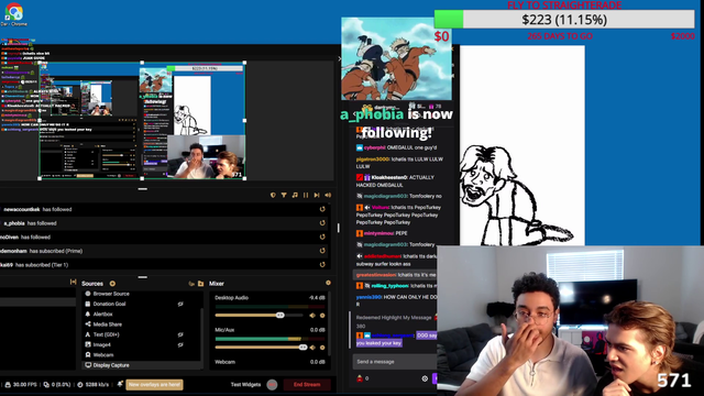 Viewer hacks into DariusIRL's Streamlabs