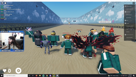 Charlie plays Squid Game on Roblox