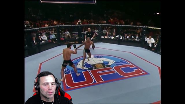 Former UFC Champion Jens Pulver watches the fight that got him his first title shot