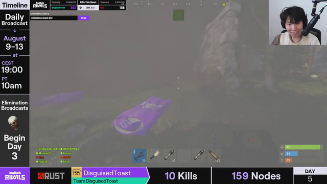 Toast vs XQC in the last 10 mins of the rust event