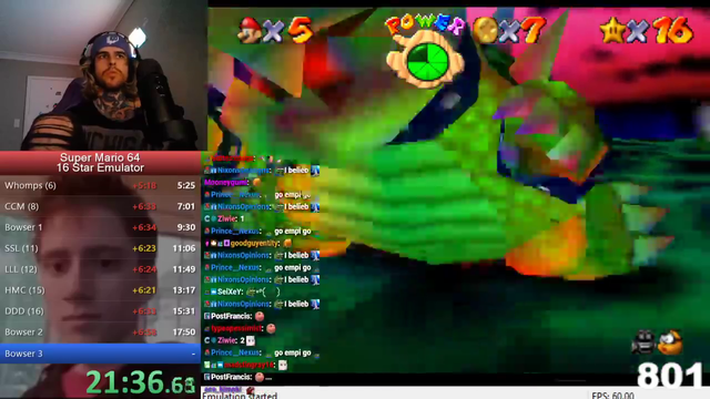 empirrre gets a 21:56 pb on sm64 speedrun after less than a week of playing
