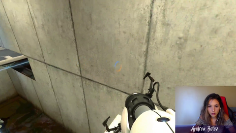 Andrea Botez Solves a Puzzle in Portal
