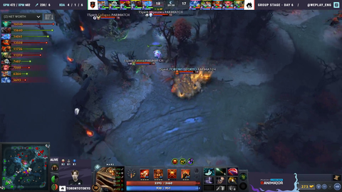 DOTA 2 main casters lost connection the game, so another one had to jump in. Main casters reconnect to the game and hilarious banter ensures.