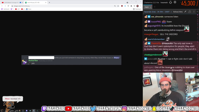 Hasan nukes his discord