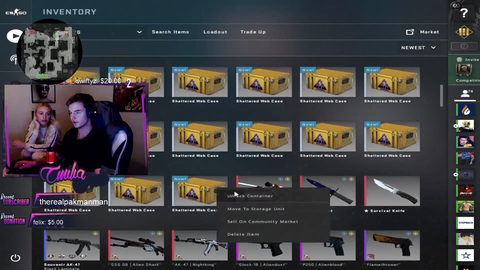 Device getting 1,5k$ knife in first case "cs pro scripted cases"