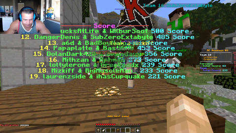 Tyler1 congratulates his brother and Mizkif for doing well on minecraft monday