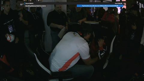 Rick Fox reacts to a young fan donation on his charity stream