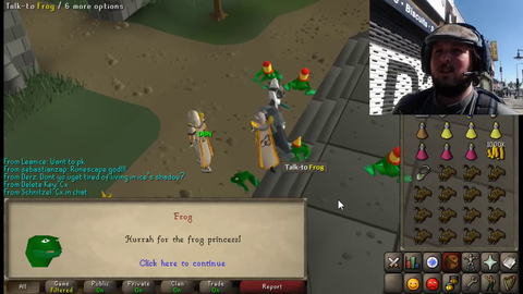 Voldesad innovating IRL, playing OSRS while putting his miles in