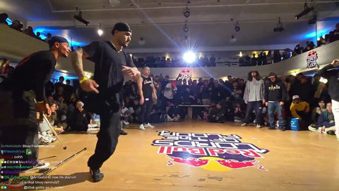 one-legged breakdancer